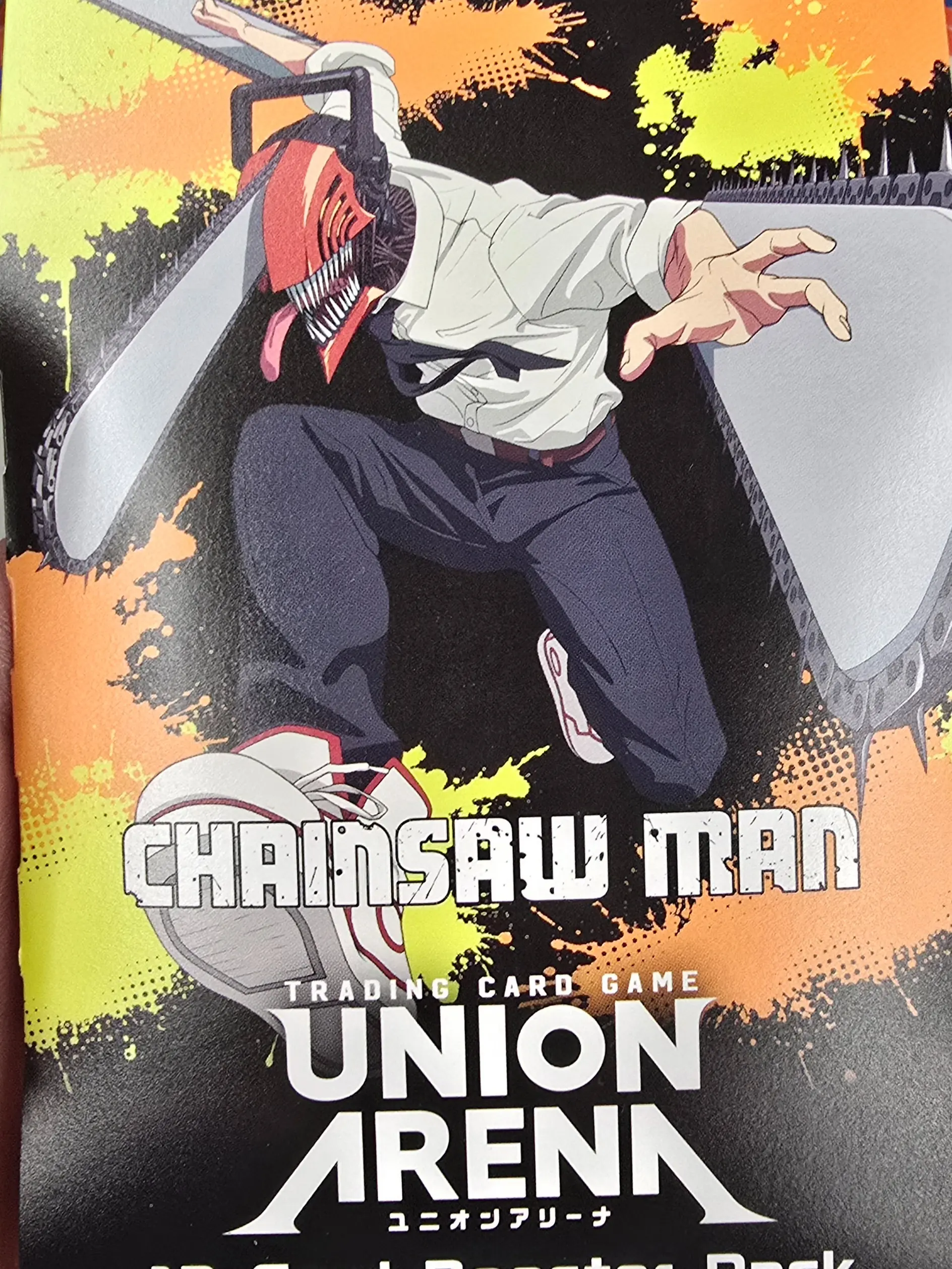 Union Arena- Chainsaw Man booster pack sleeved