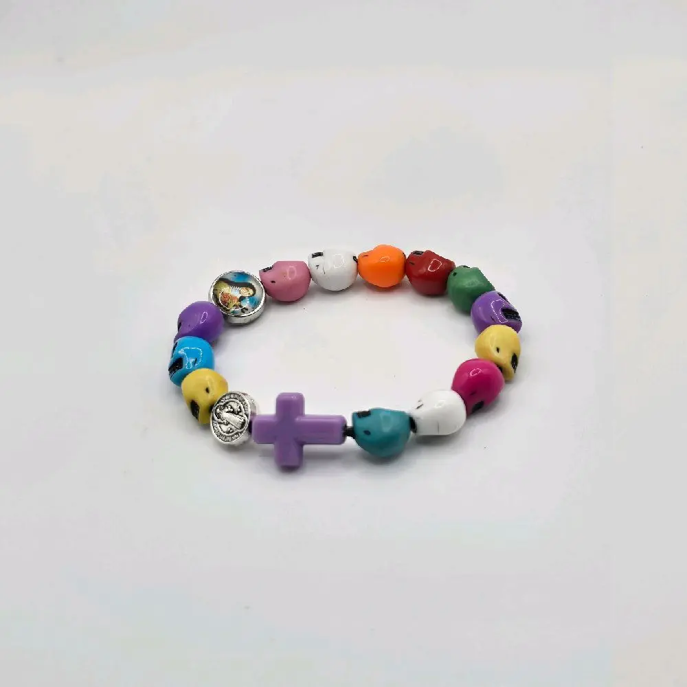 Skull Rosary Bracelet - One Decade Memento Mori (Homemade and Made