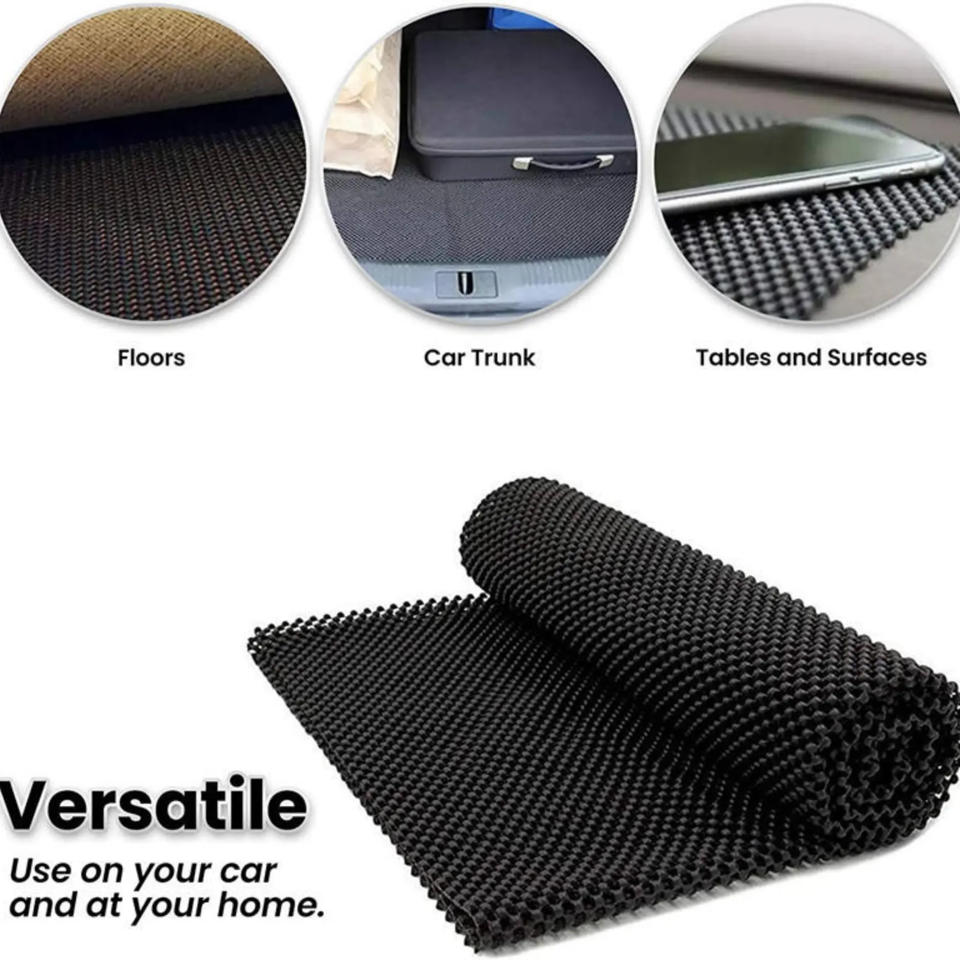 Drawer and Shelf Liner,5m Non-Adhesive Shelf Liners for Kitchen Cabinets, Thick Strong Grip Liners for Desk, Shelves, Bathroom Drawers, Cabinet Protection