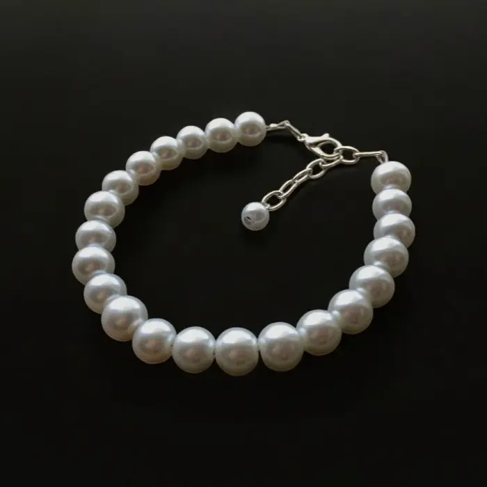Classic Pearl Bracelet | Affordable Faux Pearl Minimalist Jewelry for Men, Women, and Everyone | Hailey Allen Designs