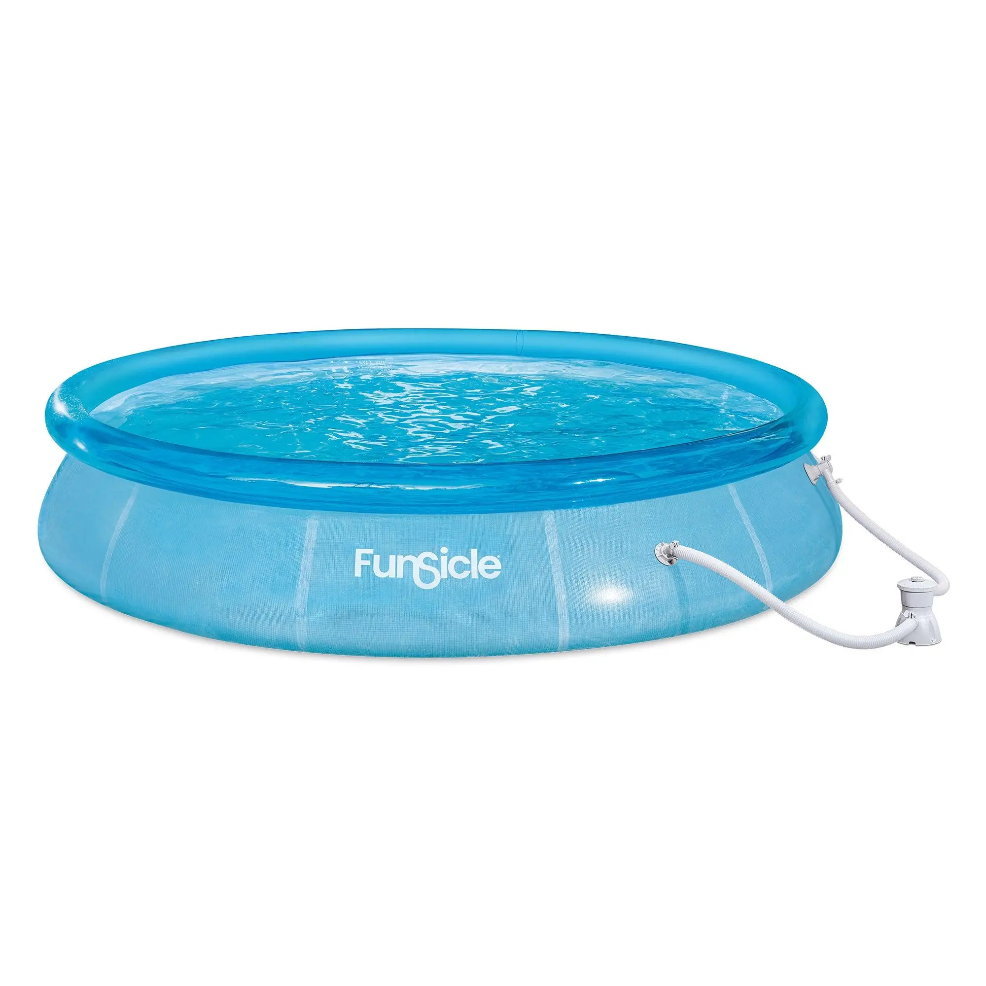 Funsicle 12'x30" Sea-Thru QuickSet Inflatable Ring Top Outdoor Above Ground Pool Funsicle 12'x30" Sea-Thru QuickSet Inflatable Ring Top Outdoor Above Ground Pool