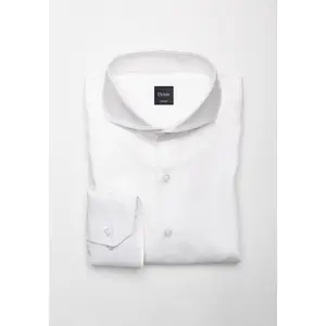 Egyptian Pearl White Pinpoint Shirt - Cutaway Extreme Collar