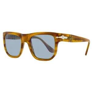 Persol Square Sunglasses PO3306S 960/56 Striped Brown  52mm