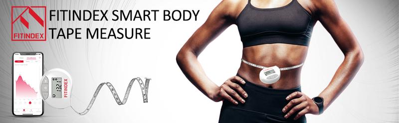 FITINDEX Smart Tape Measure with Bluetooth Free App for Fitness Portable Tool, Gym Automatic Retractable Tape, 60in /150cm, Metric Tape Measure