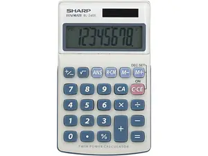 SHARP EL-240SB Twin-Powered Basic Hand-Held Calculator SHARP EL-240SB Twin-Powered Basic Hand-Held Calculator