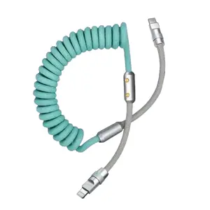 USB-C to Lightning Spring Cable