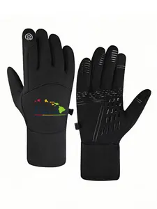 1pc with Maui Hawaii Tropical winter gloves fishing gloves Touch Screen cold proof Hiking Adults Fashion winter gifts Thick Best Selling Popular Warmest