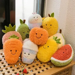 Carrot Pineapple Watermelon Banana Peach Mango Lemon Plush Doll 10 Styles Fruit Plush kawaii Decorations Toy