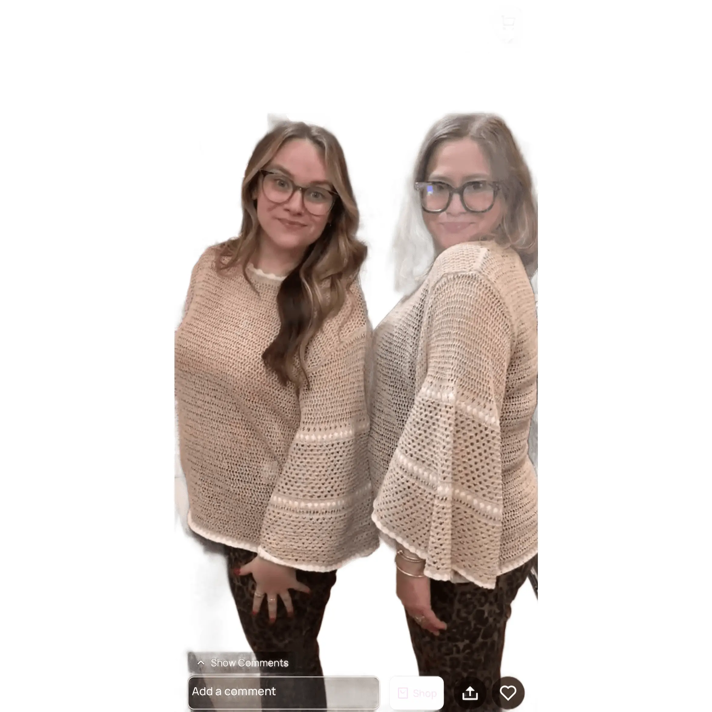Taupe Tiff Crochet Top