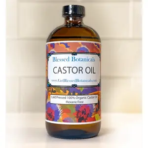 Organic Cold-Pressed Castor Oil (Hexane-Free) – A Multi-Purpose Wellness Essential (16 Ounces)