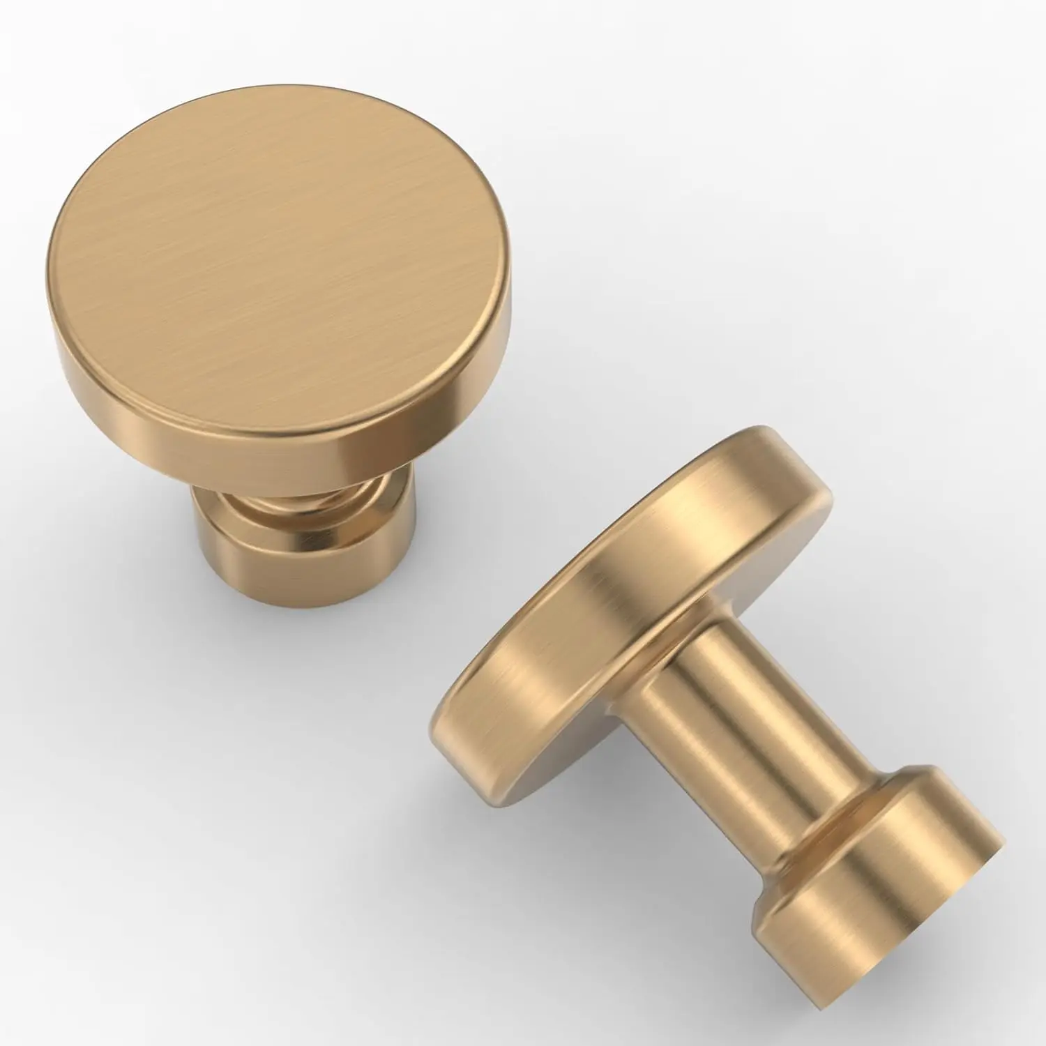 10 Pack 1-1/4 inch Champagne Brone Kitchen Cabinet Knobs Dresr Knobs Drawer Knobs Cabinet Hardware inc Knobs for Dresr Drawers