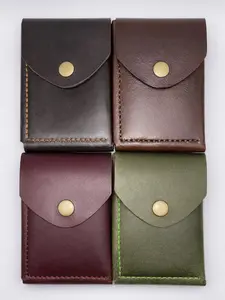 Heritage Vertical Leather Wallet, Handmade Slim Minimalist Cash Wallet, Wax Pull-Up Leather