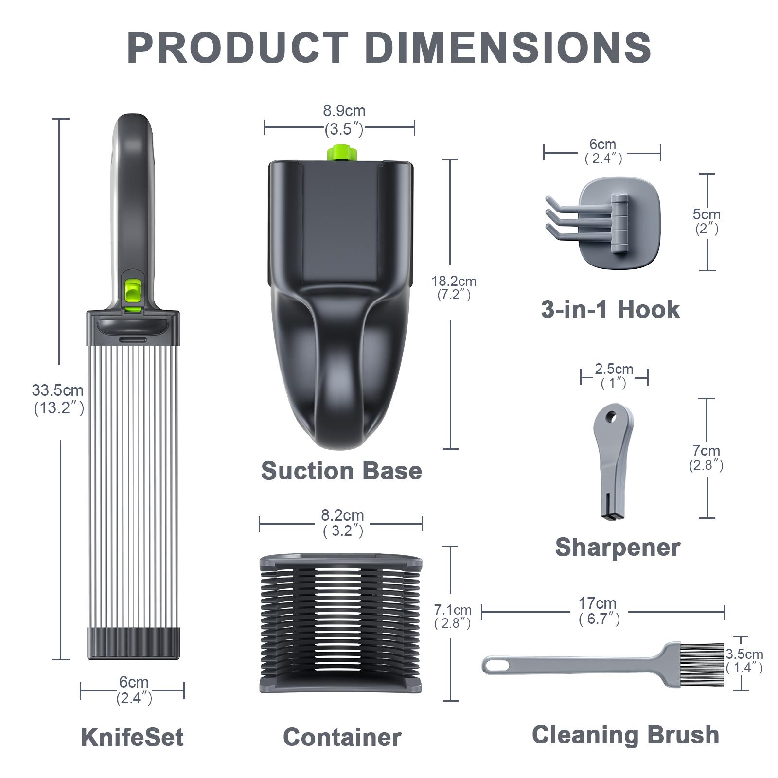 【ONCE FOR ALL】Manual Meat Slicer for Fresh Raw Meat (with Steady Grip), Meal Prep for the Week, Adjustable Thickness 2mm or 4mm, 17 Blades get 18 Fresh Meat Slicer, Meat Cleavers can be Sliced, Striped, Diced -Gray Fruit Chopping Appliance Kitchen Utensil