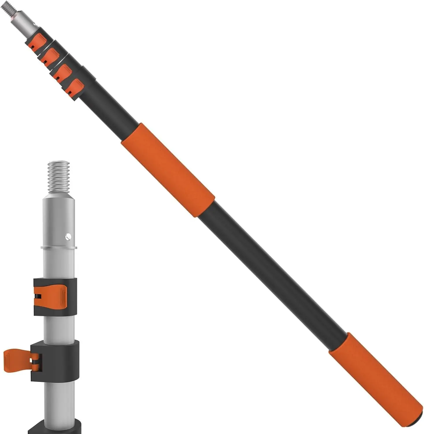 Telescoping Pole 5-20FT Aluminum Extension Pole 26FT Reach Multi-Purpose Paint Roller for Painting Dusting and Cleaning