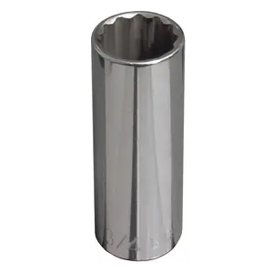 Klein Tools 65825 1/2-Inch Deep 12-Point Socket, 1/2-Inch Drive