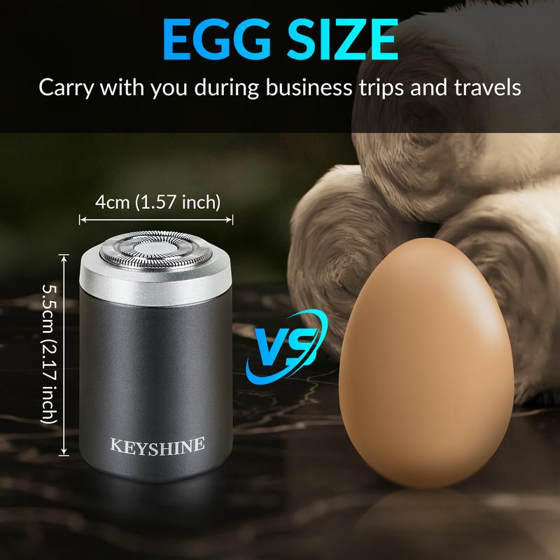 Mini Electric Shaver for Men,Fast Charging USB Rechargeable Razor, Portable Beard Trimmer, Powerful Shaver for Smooth Shave Comfort