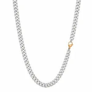 6 Cut Double Chain Necklace, 9.2mm
