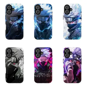 Kakashi Hatake Naruto Anime Case for iPhone 17-7 Pro Max Plus & Samsung Galaxy S25-S21 Ultra Plus - Chidori Sharingan Aesthetic Phone Cover unisex