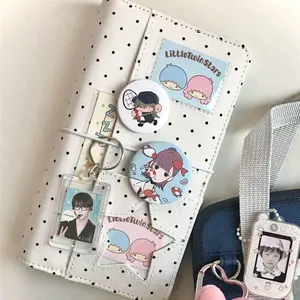 Carefully Selected New Polka Dot Denim A6 Loose-leaf Hand Account Notebook High-value Portable Notes High-value Diary