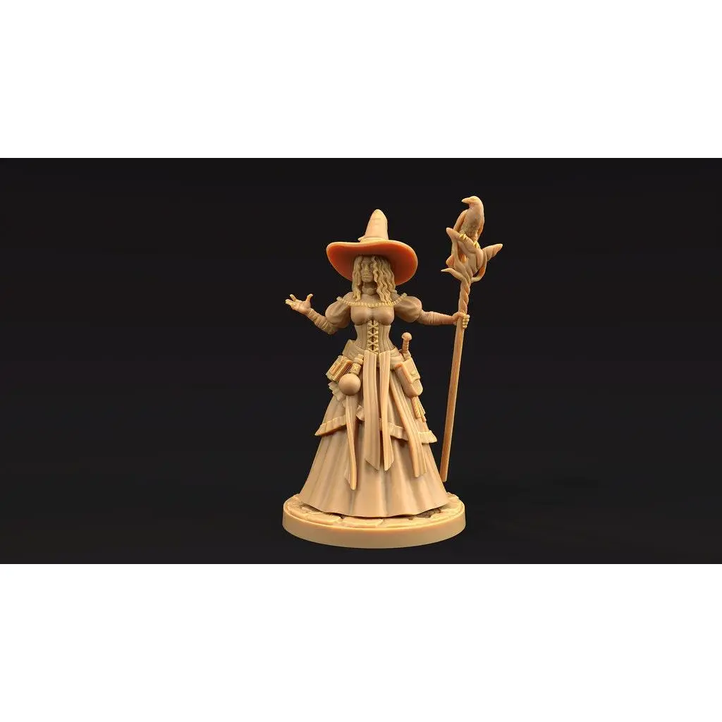 Lilith Youthful Witch Hag Sorcerer | The Dragon Trappers Lodge | 32mm Scale | Miniature 3D Print RPG Tabletop Mini DnD Dungeons and Dragons