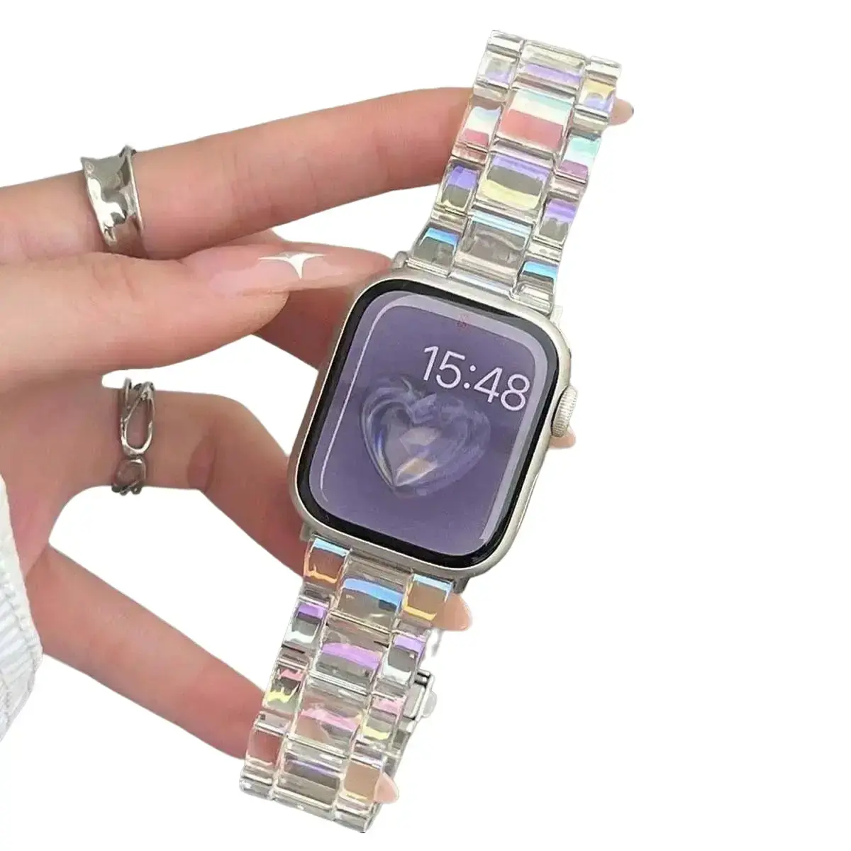 Fashionable Adjustable Lightweight Watch Band For Women And Men, Compatible With Apple Watch Ultra 1-3 Series 1-10 And SE, Stylish Wearable Accessory For Daily Casual And Sports Wear (Band Only) (No watch) Milanese Mesh Band Electronic Gadgets tiktokshopb