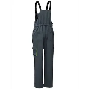 Men's Sleeveless Polyester Solid Casual Overalls - Adjustable Straps, Multiple Pockets, Reinforced Knees, Comfortable Fit, All-Season, Suitable for Landscaping, Construction