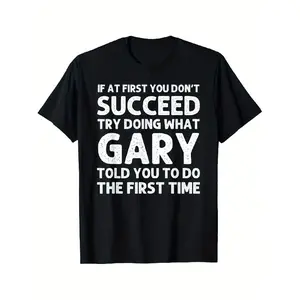 Personalized T-Shirt with a Funny Christmas Joke for Gary'S Birthday Graphic Oversized