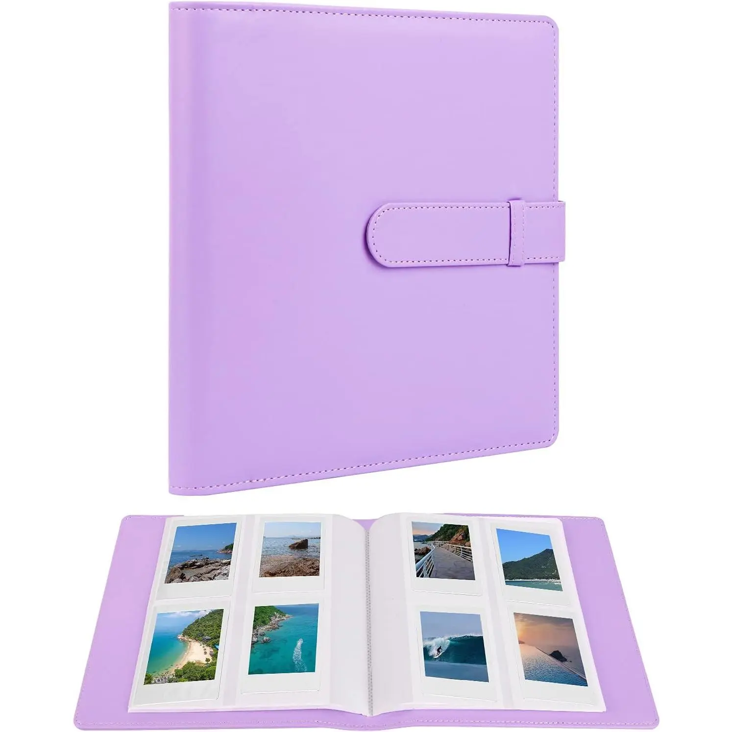 256 Pockets Photo Album for Fujifilm Instax Mini 12 11 9 99 8 7 40 Evo Instant Camera Picture Book Polaroid Snap/PIC-300/Z2300 and kodak 2x3 Film (Lilac Purple)