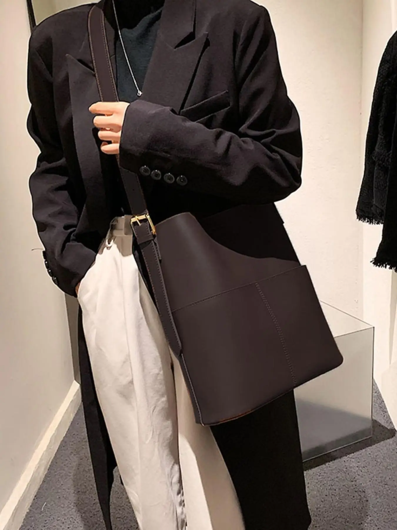 Bags for Women, Summer Women's Solid Color Tote Bag, Large Capacity Shoulder Bag for Daily Used, Fashion All-match Bag, Perfect for Office, College, W