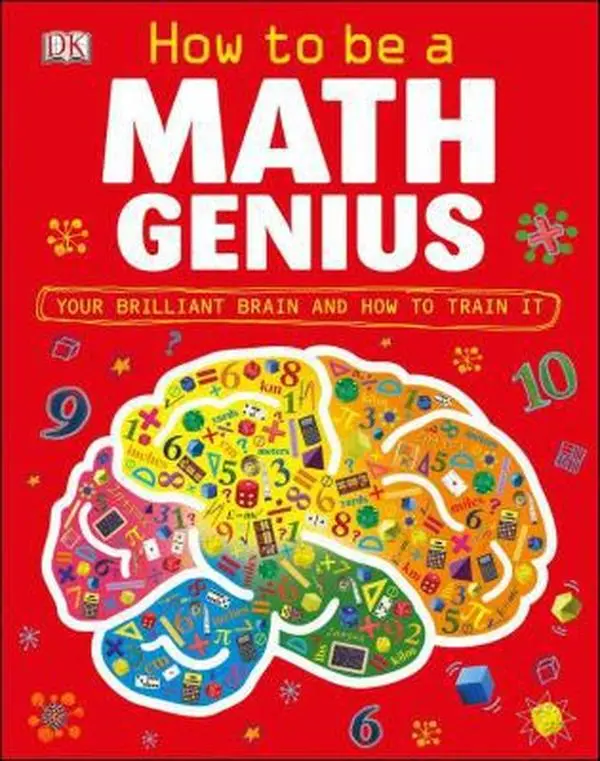 Used Hardcover Book - How to Be a Math Genius: Your Brilliant Brain and How to Train It by Mike Goldsmith, English, for Building Math Skills, Logic, Algorithms, Algebra, and Solving Puzzles