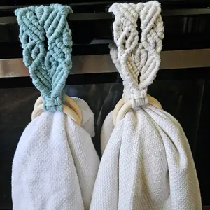 Kitchen Towel Holder-Tea Towel Holder-Macrame Towel Holder-Kitchen Decor