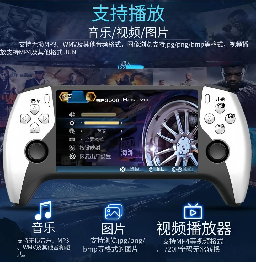 Completely upgraded Protable Retro Handheld Game Console - Performance Boost: Over 20,000 Games Built-in, Handheld Game Console with HD 5.5-inch IPS Screen Classic Video Games Supports TV Connection,14+ Emulators & 5-Hour Battery Life