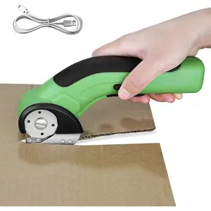 Cordless Electric  - 4V Cardboard  with 2 Self-sharpening  , Rotary  for Fabric , with Safety Lock