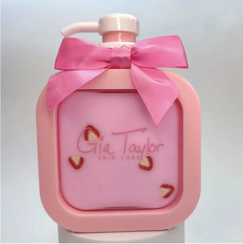 Strawberry Coconut Lotion // Thick Formula Creamy and Rich Body and Hand Lotion // Vegan and Cruelty Free Lotion // Handmade Lotion // Hydrating Lotion // Cute Girly Bow Lotion //