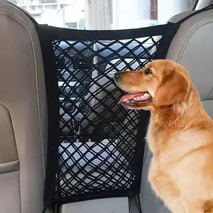 Solid Color Pet Car Partition Net, Multifunctional Dog Car Seat Isolation Barrier, Safety Protective Mesh for Dog Travel Road Trips