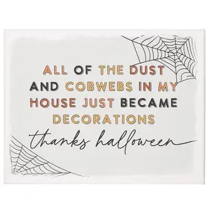 Sincere Surroundings 17" Thanks Halloween Wrappd Canvas