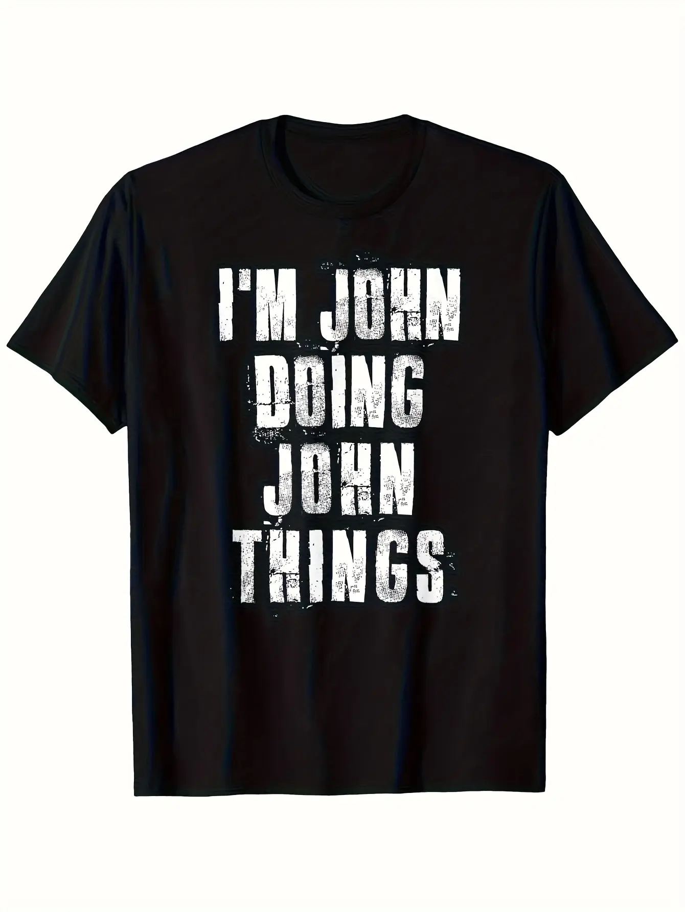Men'S _I'm John Doing John Things_ Proud Family Su unisex soft cotton short sleeve t shirt, vintage graphic casual tee for men women teens, perfect birthday holiday gift for camping travel gym daily street casual wear