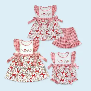 Baseball game day kids girls summer outfit