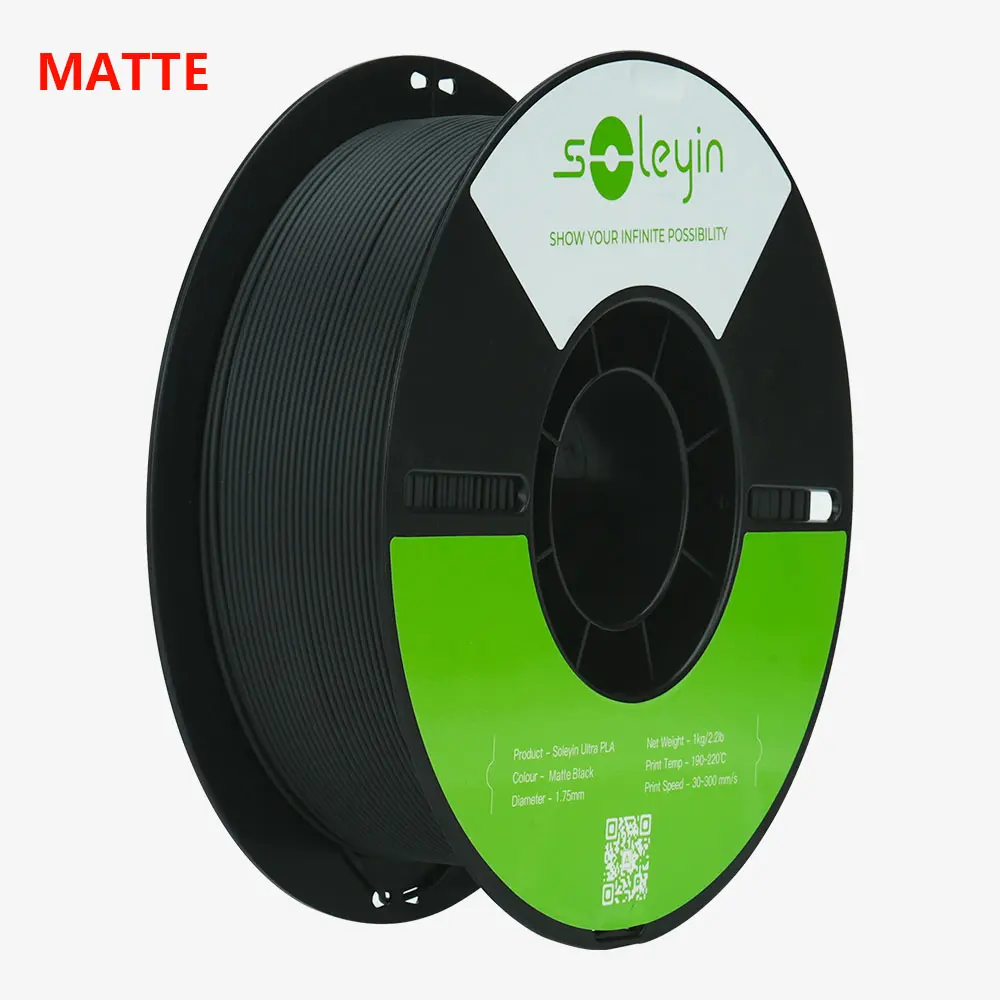 Soleyin Ultra Matte Pla Black