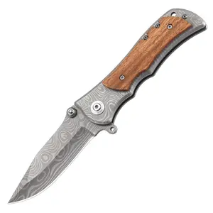 Black Blade Full Tang Outdoor Fixed Knives 3Cr13Mov Blade olive woodHandle Portable Multifunctional Tool for Camping Hiking Folding Camping Knife prepper