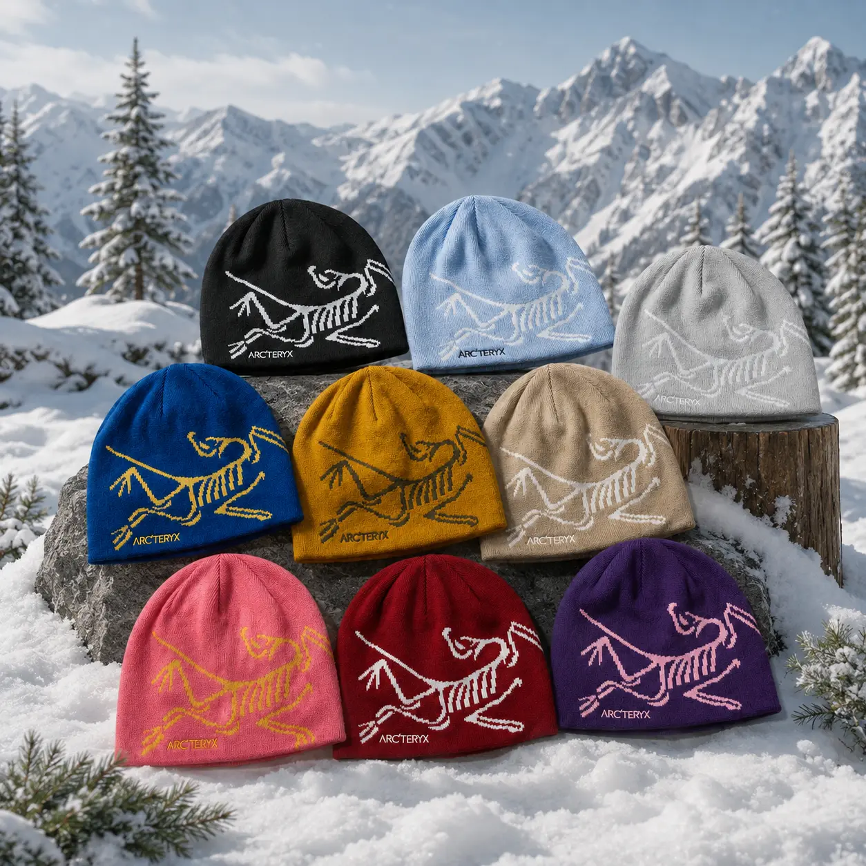 Arc’teryx Skeleton Knit Beanie – Unisex Winter Hat, Warm Soft Knit Skull Cap for Men & Women, Outdoor Skiing Hiking Streetwear