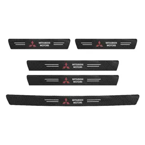 Car Door Sill Threshold Anti-Scratch Protector Stickers, Car Door Trim Sticker, Fits Mitsubishi Models Including Outlander & Lancer, Durable Protection