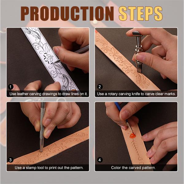 Handmade Leather Crafting Tool Set with Embossing Tools, Complete Supplies, and Step-by-Step Video Tutorials. A Beginner-Friendly Kit That Makes the Perfect Gift for DIY Enthusiasts and Leather Crafters. Handmade Leather Crafting Tool Set with Embossing Tools, Complete Supplies, and Step-by-Step Video Tutorials. A Beginner-Friendly Kit That Makes the Perfect Gift for DIY Enthusiasts and Leather Crafters.