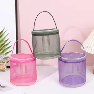 New Yarn Storage Carrying Bag Handmade Knitting Tool Crochet Line Organizer Mesh Bra Storage Bag, Ideal for Crafters and Hobbyists, Space Saver Bags