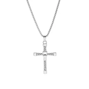 Toretto Cross Necklace - Alloy Pendant for Active Lifestyle - Stylish Chain Design - Ideal Gift for Movie & Sports Fans - Thoughtful Present for Cinema Enthusiasts