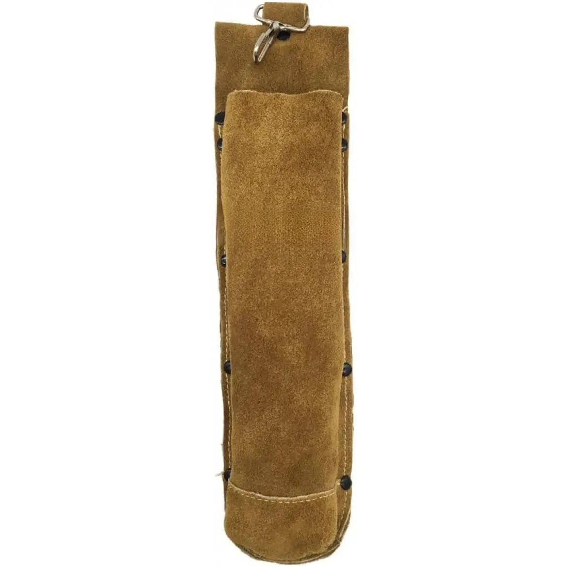 100% Leather Arc Welding Rod Bag Electrode Holder Heat Flame Resistant Hardware Tool Waist Bag Storage Can for Stick Welding Container