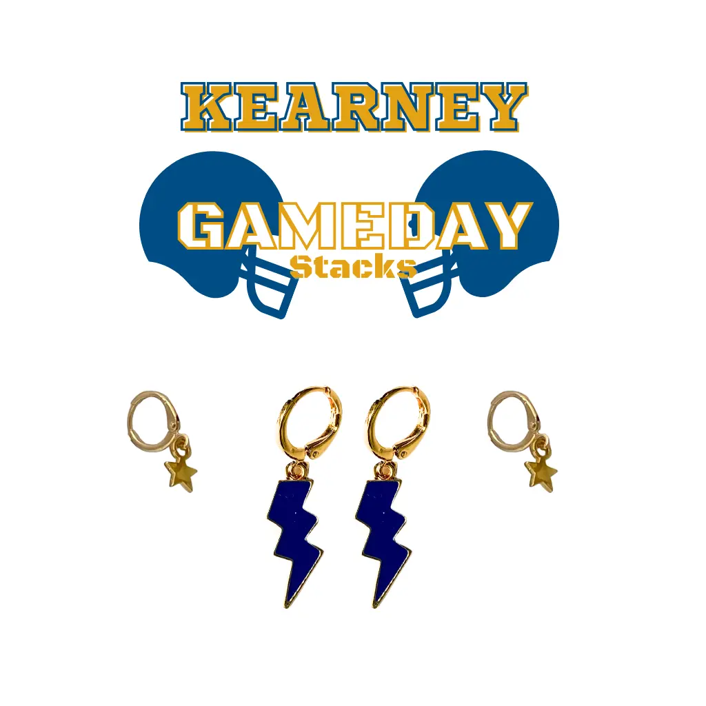 University of Nebraska at Kearney Classic Gameday Earring Stack For Lopers Game Day