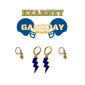 University of Nebraska at Kearney Classic Gameday Earring Stack For Lopers Game Day