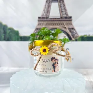 Bulk Mini Candle Favors, Personalized Name Candles, Wedding Favors, Wedding Candles, Bridal Favors Candles, Rustic Candle