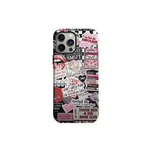 Smut Girl Book Phone Case Dirty Book Club Aesthetic Spicy Reader Design Book Lover Girlfriend Gift Trendy Literary iPhone Cover Protective Case Compatible with iPhone 11 12 13 14 15 16 17